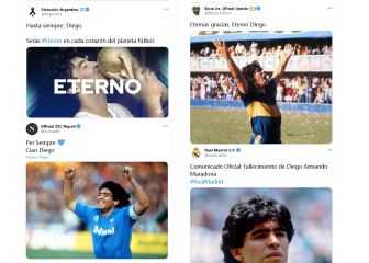 EL mundo del deporte se despide de Maradona