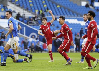 El Liverpool pincha en Brighton a pesar de Diogo Jota
