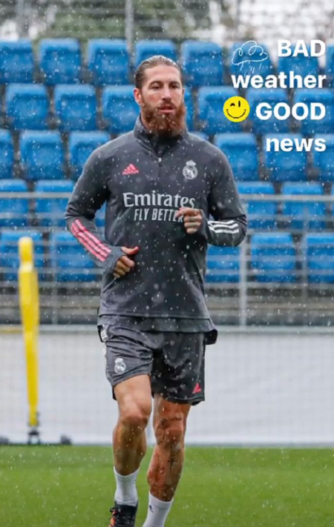 Sergio Ramos wears Adidas after a 