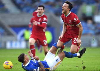 El Brighton neutraliza al Liverpool en el último suspiro