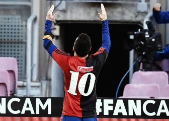 El homenaje de Messi a Maradona con la camiseta de Newell's