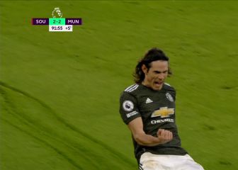 ¡¡¡Cavani!!! Sobre la bocina para darle el triunfo al United como mejor sabe
