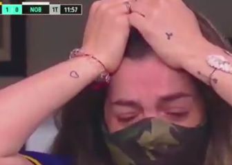 El vídeo que está recorriendo el mundo: el llanto de la hija de Maradona en el palco de Boca