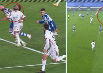 Por qué no existió el penalti de Laguardia a Marcelo