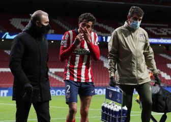 Giménez se marchó lesionado: peligra el derbi contra el Madrid