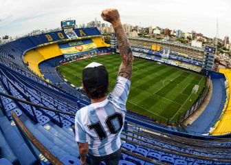 El homenaje de La Bombonera a Maradona