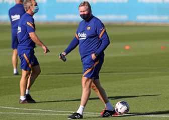 Jordi Alba no sale a entrenar y hace trabajo de recuperación