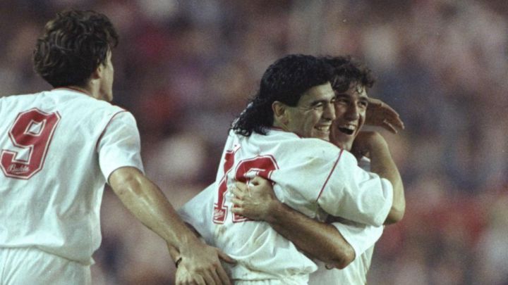 El día que Maradona bailó al Real Madrid con el Sevilla