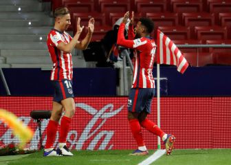 Lemar y Llorente lanzan al Atlético al liderato