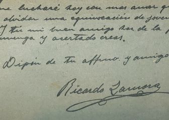 La carta en que Zamora reniega del Barcelona