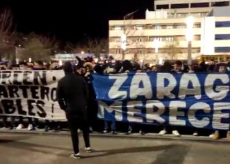 Aficionados del Zaragoza piden la dimisión del Consejo frente a La Romareda