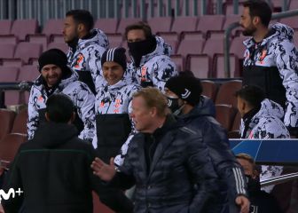 Pillan al banquillo de la Juve riéndose de Koeman