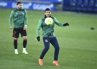 Silva entrena con el grupo, Oyarzabal sigue al margen