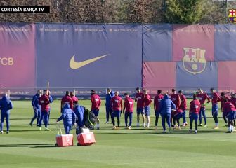 El Barcelona entrenó antes de recibir al Levante