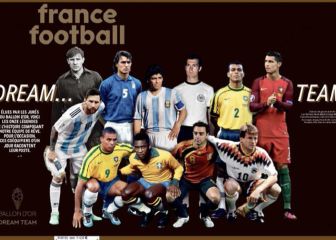 Messi y CR7 coronan un Balón de Oro Dream Team con Xavi