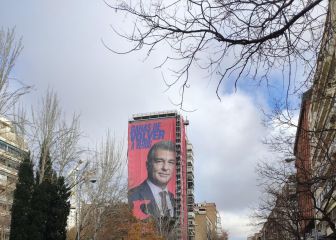 Barcelona candidate Laporta takes Bernabéu by storm