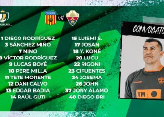 Almirón da descanso a siete profesionales para viajar a Buñol