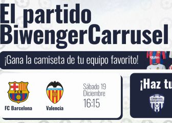 ¡Participa en El Partido Biwenger-Carrusel y gana la camiseta de tu equipo!