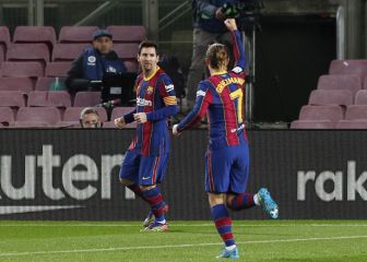 El tiroteo de Messi y Griezmann ante la espesura valencianista