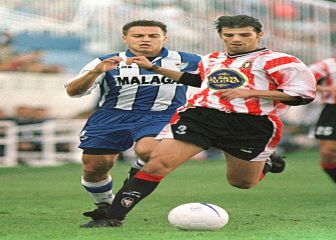 Basti cambió la historia del Málaga con dos goles al Logroñés y salvó a Peiró