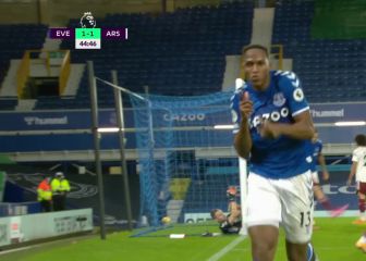 Es un tipo de lo más genial: la celebración Yerry Mina de su decisivo gol al Arsenal