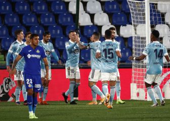 Aspas salva un empate ante el Getafe y el Celta sigue sumando