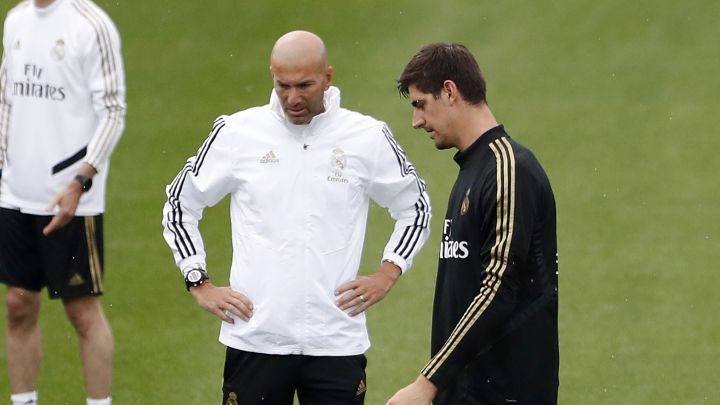 Courtois: "Puede que la relación con Zidane fuera un poco distante al principio"