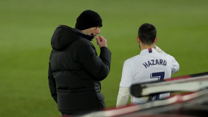 Zidane: "Con Hazard hay que tener paciencia. Poco a poco"