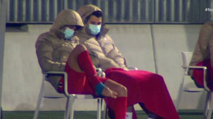 João Félix, con el tobillo hinchado en el Cornellà-Atlético