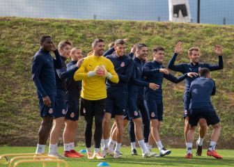 El Girona se prepara para afrontar un mes de Primera