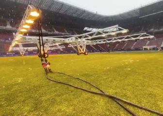 El Osasuna muestra cómo está trabajando para poder tener El Sadar en las mejores condiciones