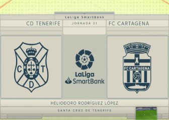 El Tenerife golea al Cartagena en casa con un gran Fran Sol