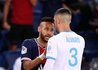 Neymar y Álvaro, el reencuentro