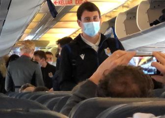 Duro viaje de regreso de los héroes txuri-urdin