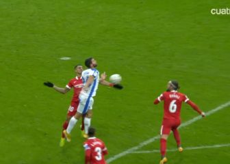 Polémica por un penalti no señalado: 