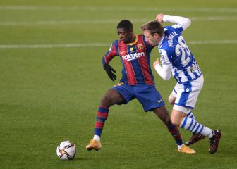 El insulto de Dembélé a los árbitros en la Supercopa