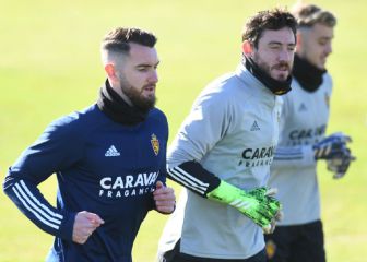 Peybernes y Tejero, novedades en el entrenamiento del Zaragoza