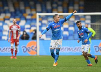 El Nápoles arruina el regreso a casa de Callejón