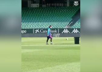 La imagen de Messi probándose a horas de disputar la final