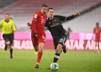 Lewandowski y Müller arreglan un partido difícil para el Bayern