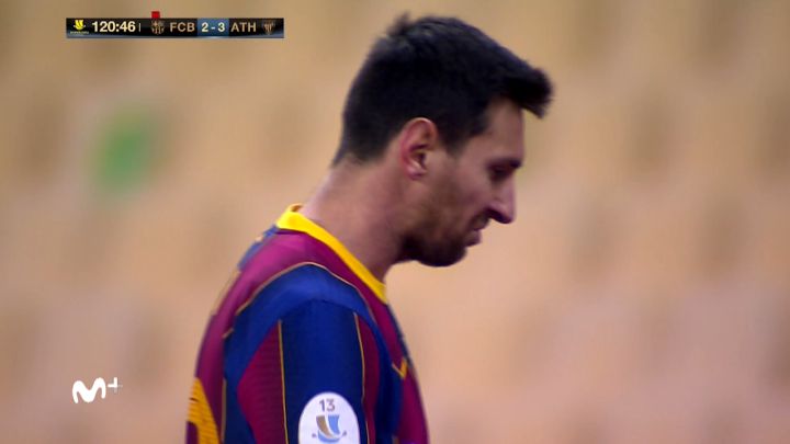 La agresión de Messi a Villalibre y su 'caminito' tras ver la roja