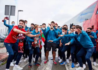 Una celebración comedida... y a entrenar en Lezama