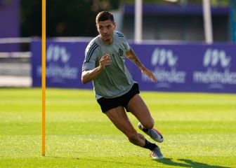 Javi Sánchez, un mes de baja por un esguince de tobillo