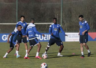 El once del Depor ante el Compos, pendiente de los tocados