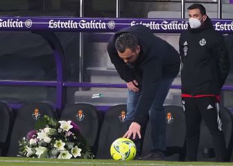 El homenaje del Real Valladolid y Sergio González a Vicente Cantatore