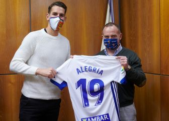 Oficial: Álex Alegría, cedido al Real Zaragoza