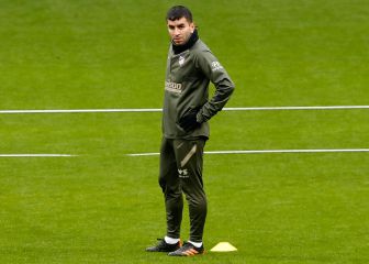 El Atleti se entrena antes del partido frente al Eibar