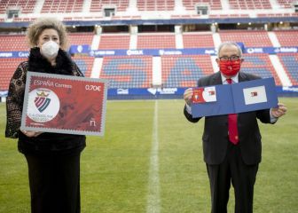 Sello conmemorativo del Centenario de Osasuna