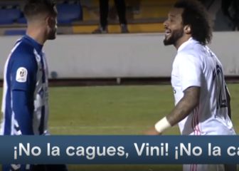 Marcelo, en el gol del Alcoyano: 