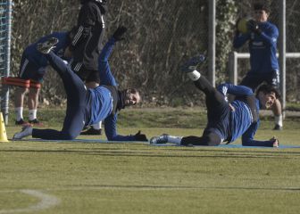 El vestuario del Oviedo se marca el objetivo del play-off